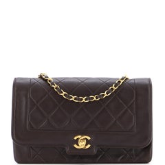 Chanel Vintage CC Kette Klappentasche aus gestepptem Lammfell Medium