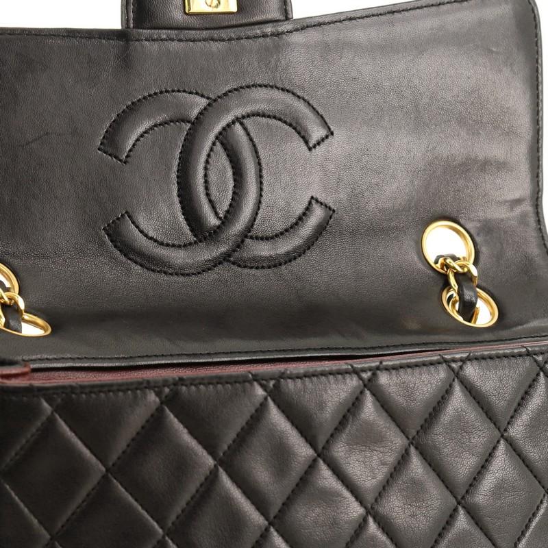 Chanel Vintage CC Chain Flap Bag Quilted Lambskin Small 4