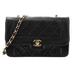 Chanel Vintage CC Chain Flap Bag Quilted Lambskin Small