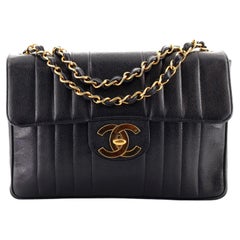 Chanel Vintage CC Chain Flap Bag Vertical Quilt Caviar Maxi