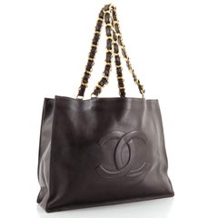Chanel Vintage CC Chain Tote Lambskin Large