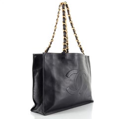 Chanel Vintage CC Kette Tragetasche aus Lammfell groß