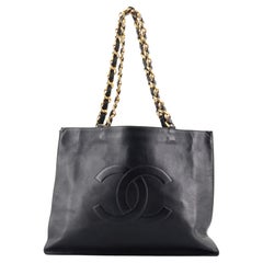 Chanel Vintage CC Chain Tote Lambskin Large
