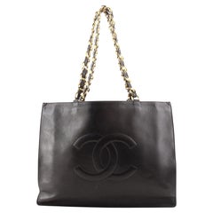 Chanel Vintage CC Kette Tragetasche aus Lammfell groß