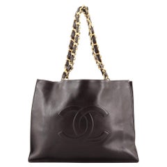 Chanel Vintage CC Chain Tote Lambskin Large