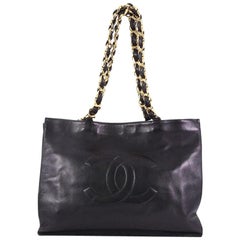 Chanel Vintage CC Chain Tote Lambskin XL