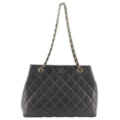 Chanel Vintage CC Chain Tote Quilted Lambskin Medium
