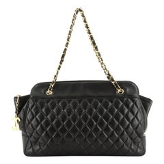 Chanel Vintage CC Charm Chain Tote Quilted Lambskin Large