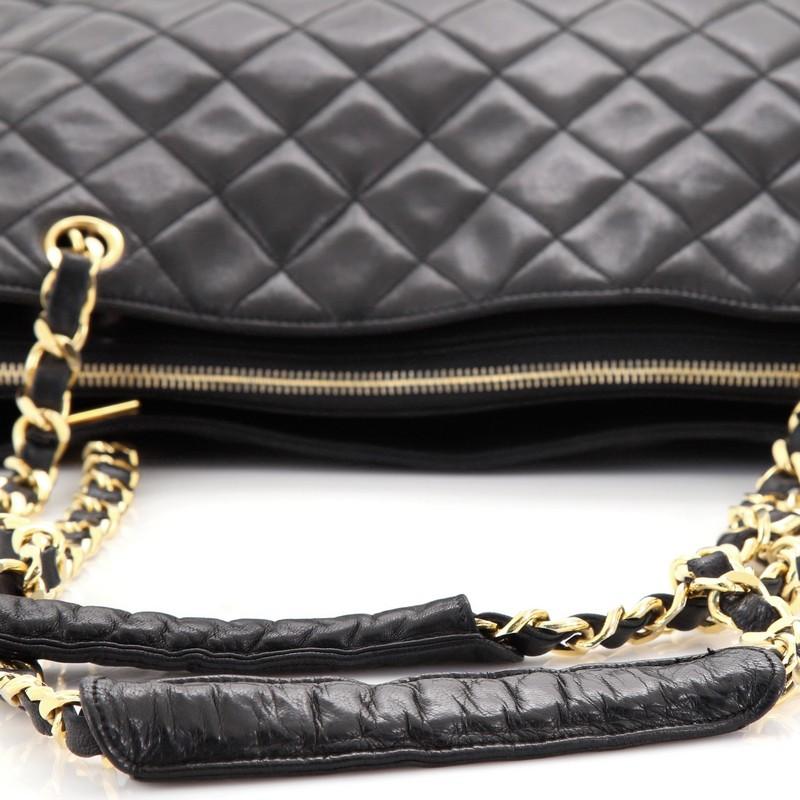 Chanel Vintage CC Charm Tote Quilted Lambskin Large 3