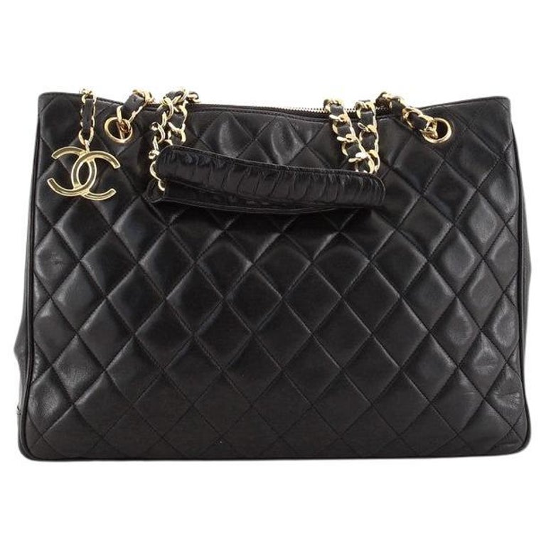classic chanel quilted handbag tote