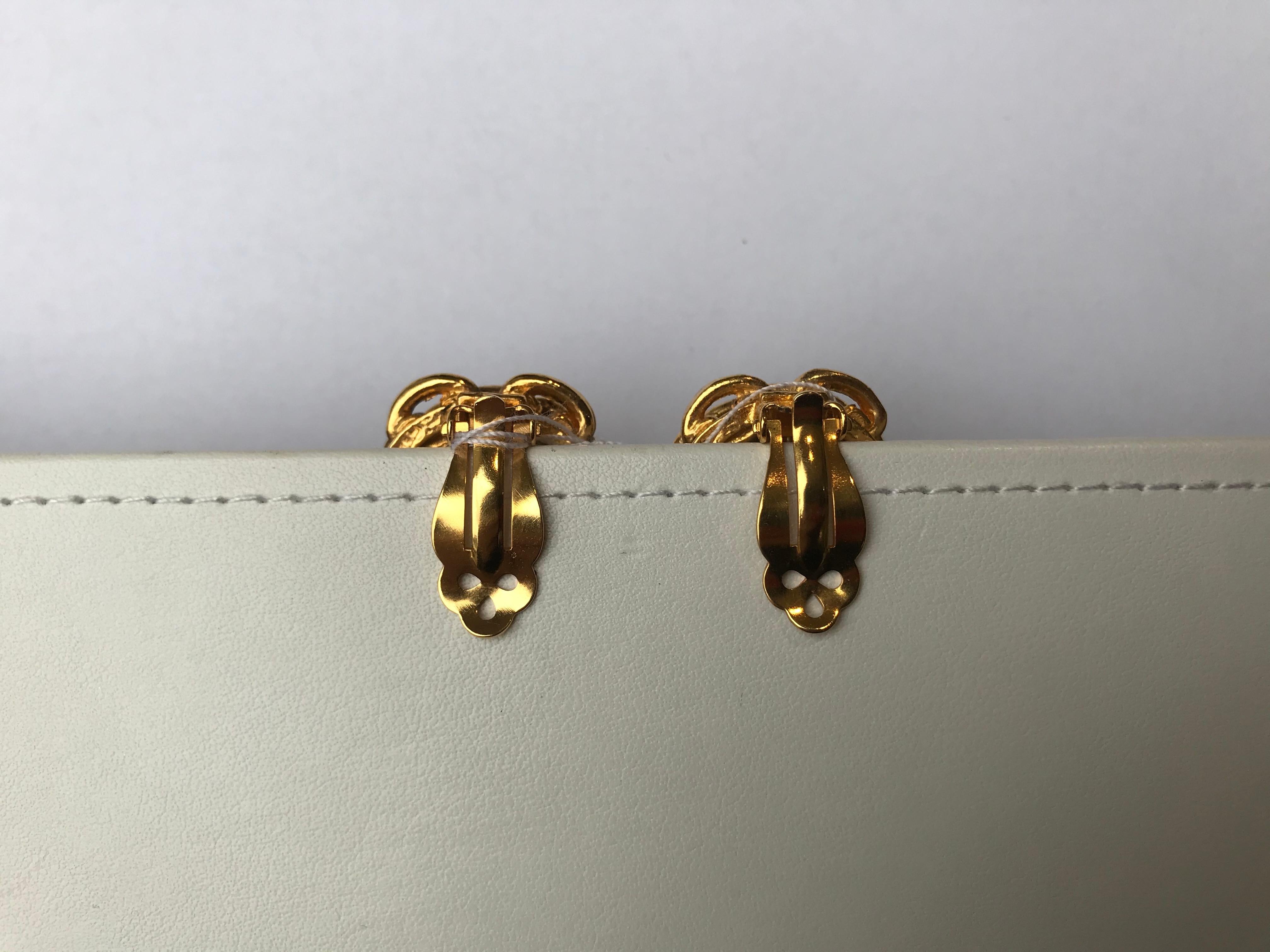 Chanel Vintage CC Clip-On Earrings 1
