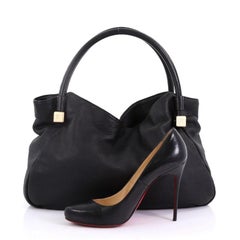 Chanel Vintage CC Dice Shoulder Bag Leather Large