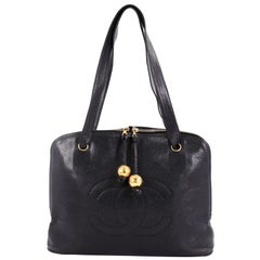 Chanel Vintage CC Dome Bag Caviar Large