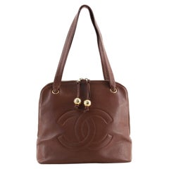 chanel dome bag Chanel Vintage CC Dome Bag Caviar Medium