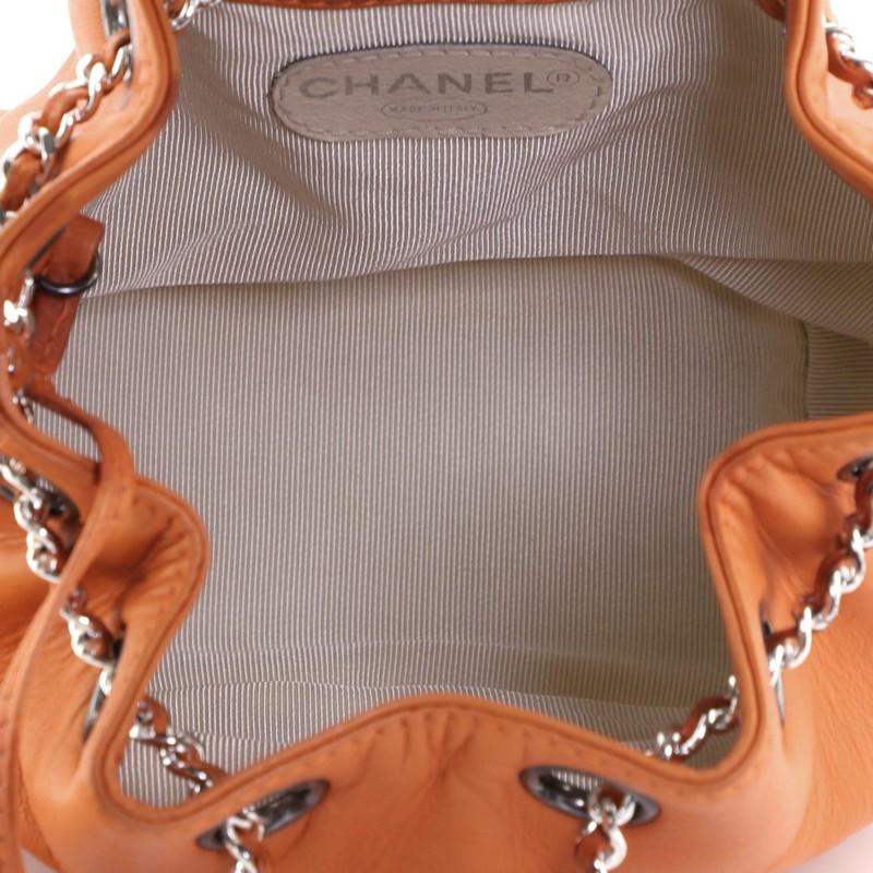 Chanel Vintage CC Drawstring Backpack Lambskin Small  1