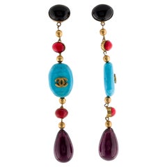Chanel vintage CC drop clip-on earrings, 1980’s