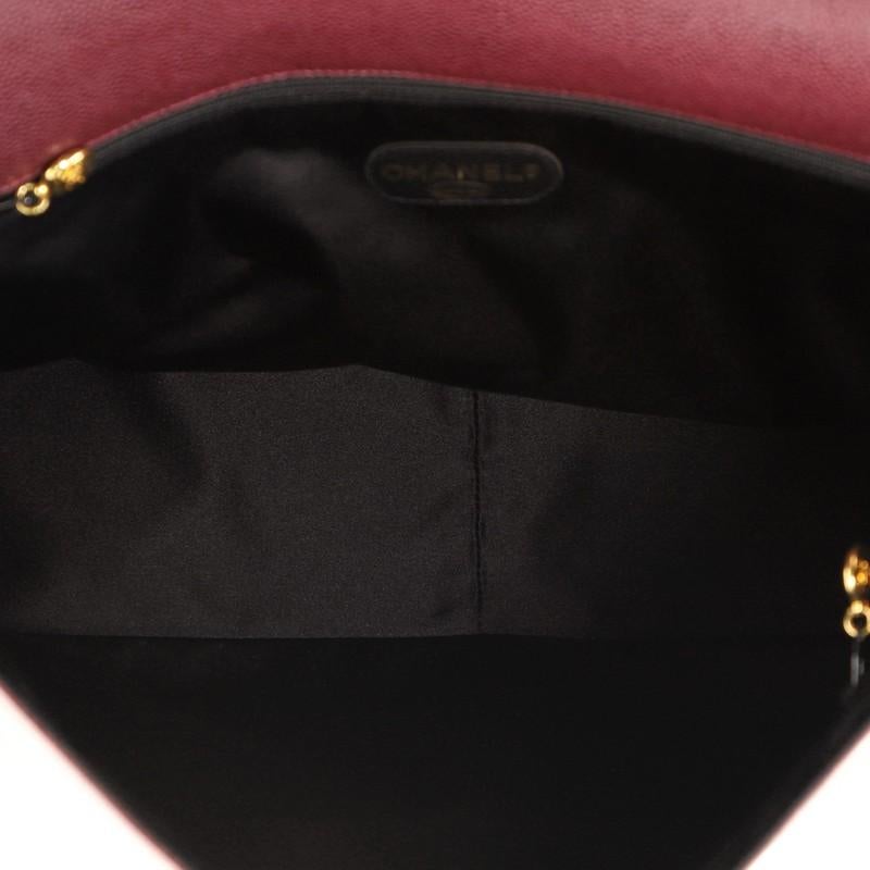 Chanel Vintage CC Flap Shoulder Bag Caviar XL 1