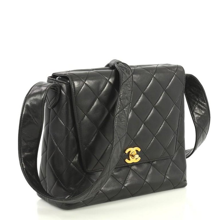 Chanel Black Quilted Lambskin Studded Beauty Flap Shoulder Bag Silver  Hardware, 2009-2010 Available For Immediate Sale At Sotheby's