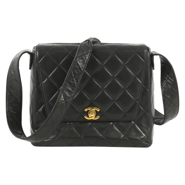 Chanel Vintage CC Flap Shoulder Bag Quilted Lambskin Small at