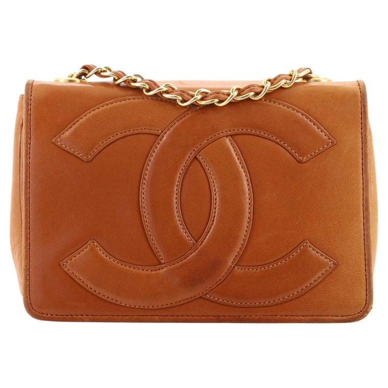 Sac à Main En Cuir D'agneau Marron Patch - Taille Moyenne - Neuf Avec étiquettes