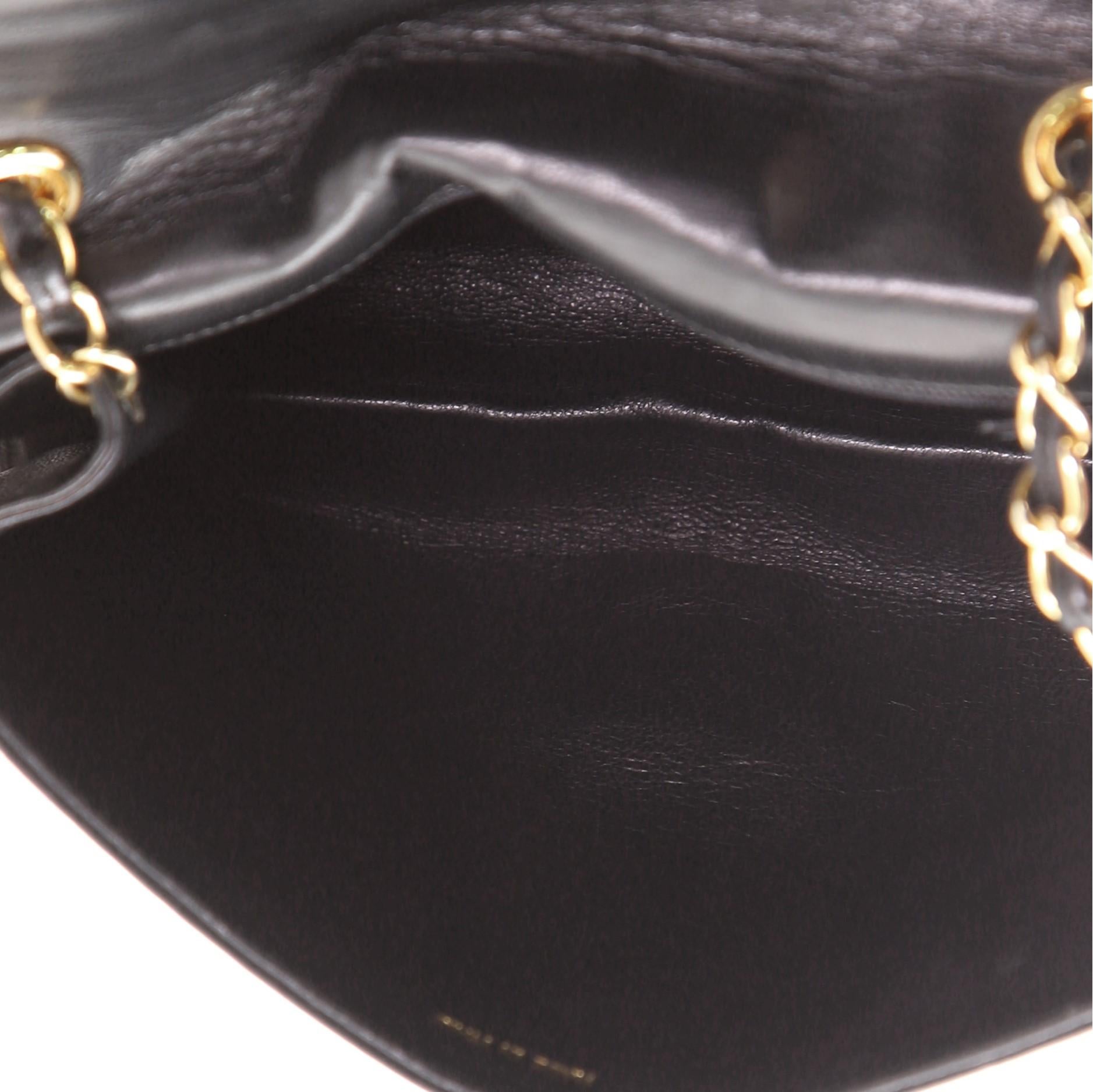 Chanel Vintage CC Full Flap Bag Quilted Lambskin Small 1