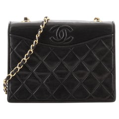Chanel Vintage CC Full Flap Bag Quilted Lambskin Small