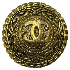 Chanel Vintage CC Gold Toned Clip-On Earrings