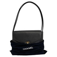 	Chanel - Retro CC Kelly Bag Dark Brown Caviar Shoulder Bag