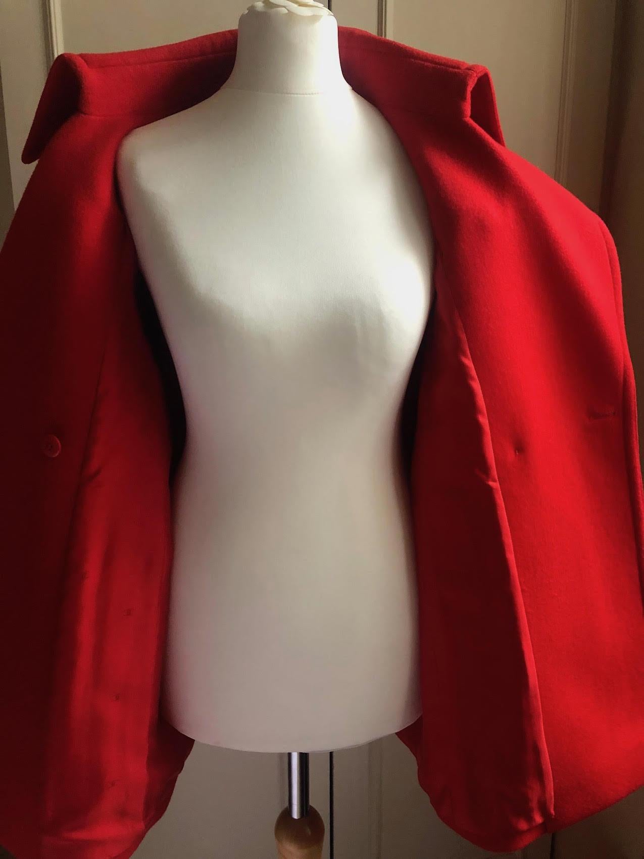 CHANEL Vintage CC Logo 12 Buttons Double-Breasted Jacket Coat 1990s 10