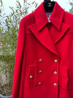 CHANEL Vintage CC Logo 12 Buttons Double-Breasted Jacket Coat 1990s