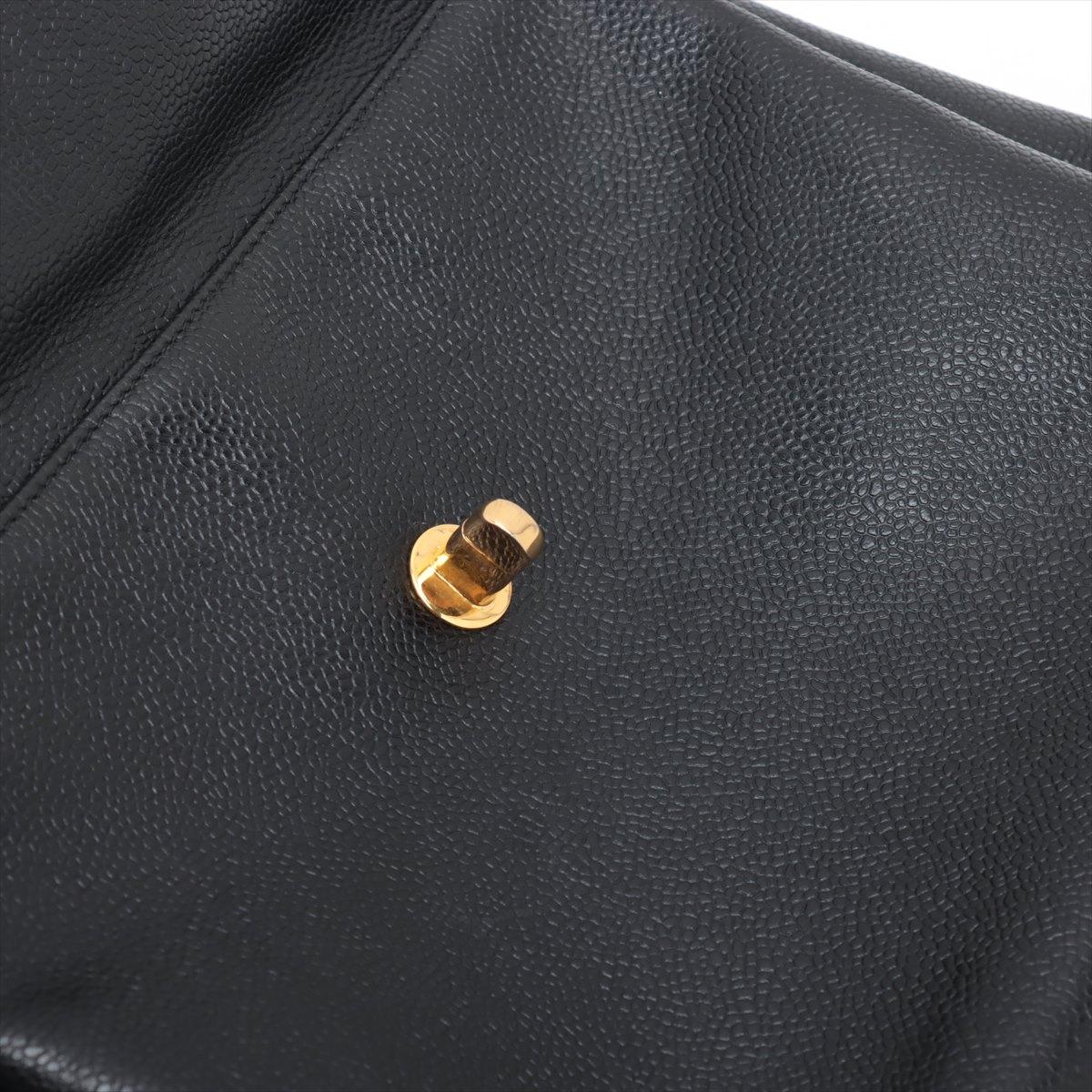 Chanel Vintage CC Logo Caviar Skin Pocket Chain Shoulder Tote BagNegro*PRE PEDIDO en venta 12