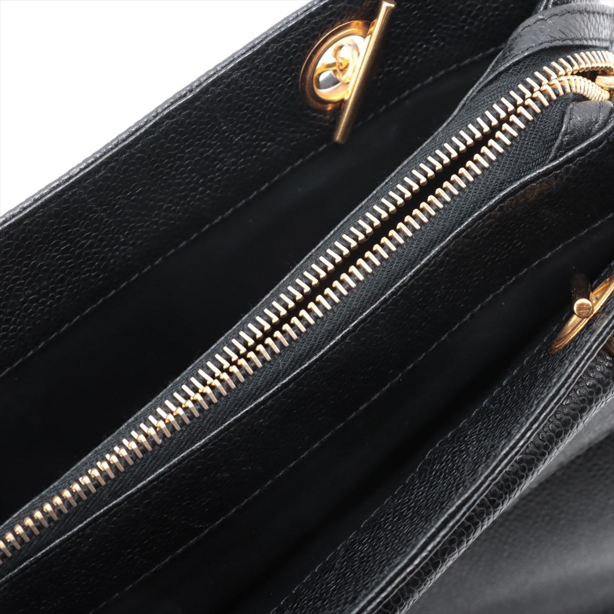 Chanel Vintage CC Logo Caviar Skin Pocket Chain Shoulder Tote BagNegro*PRE PEDIDO en venta 15