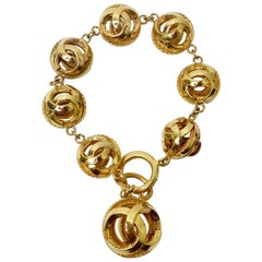 vintage chanel bracelet Chanel Vintage CC Logo Charm Bracelet