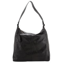 Chanel Vintage CC Logo Hobo Leder groß