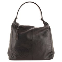 Chanel Vintage CC Logo Hobo Leder groß