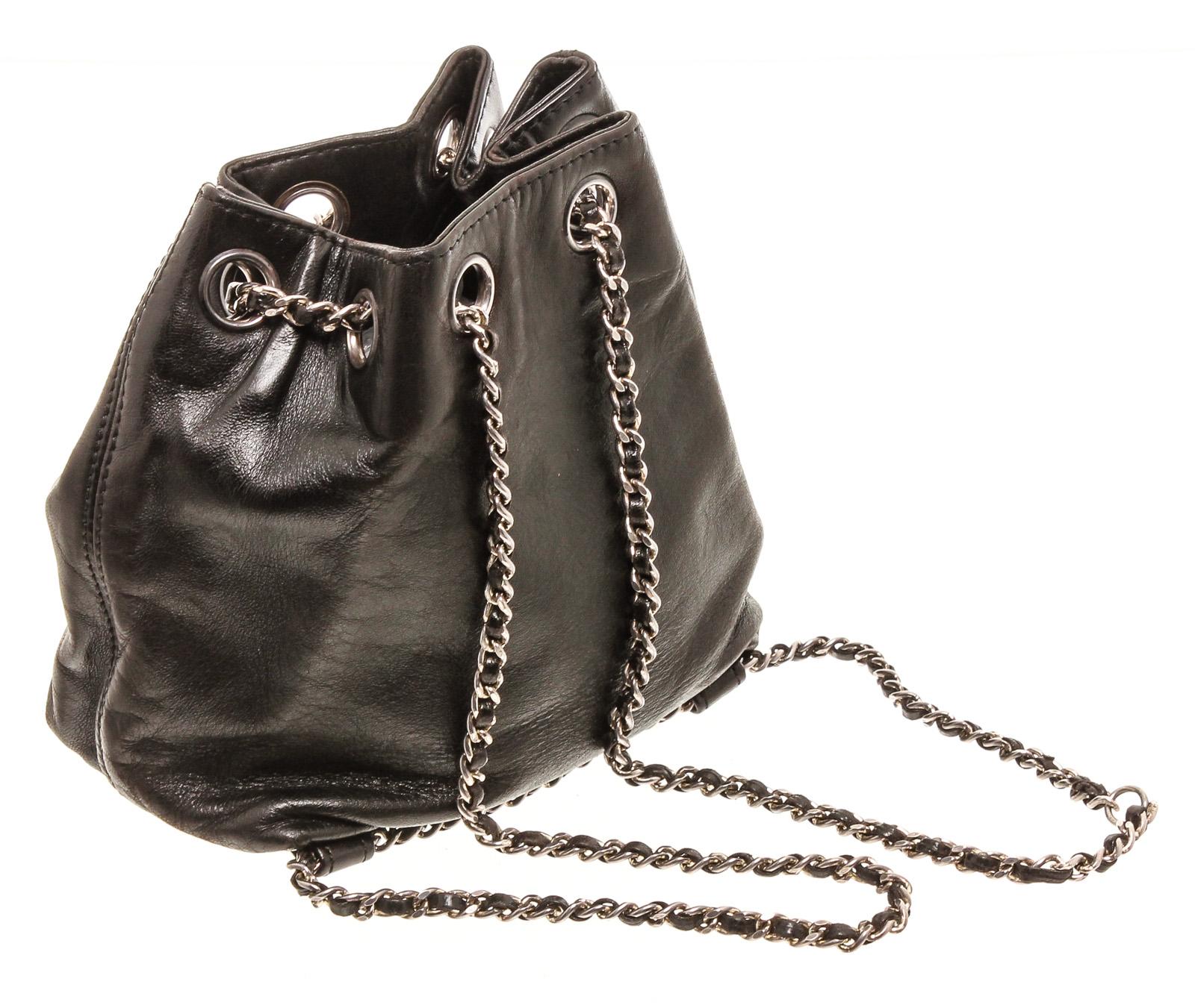chanel mini drawstring bag