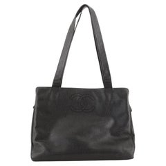 Chanel Chanel Vintage CC Mehrteilige Tragetasche in Kaviar Groß