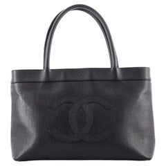 Chanel Vintage CC Open Tote Caviar East West