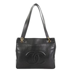 Chanel Vintage CC Shoulder Bag Caviar Medium