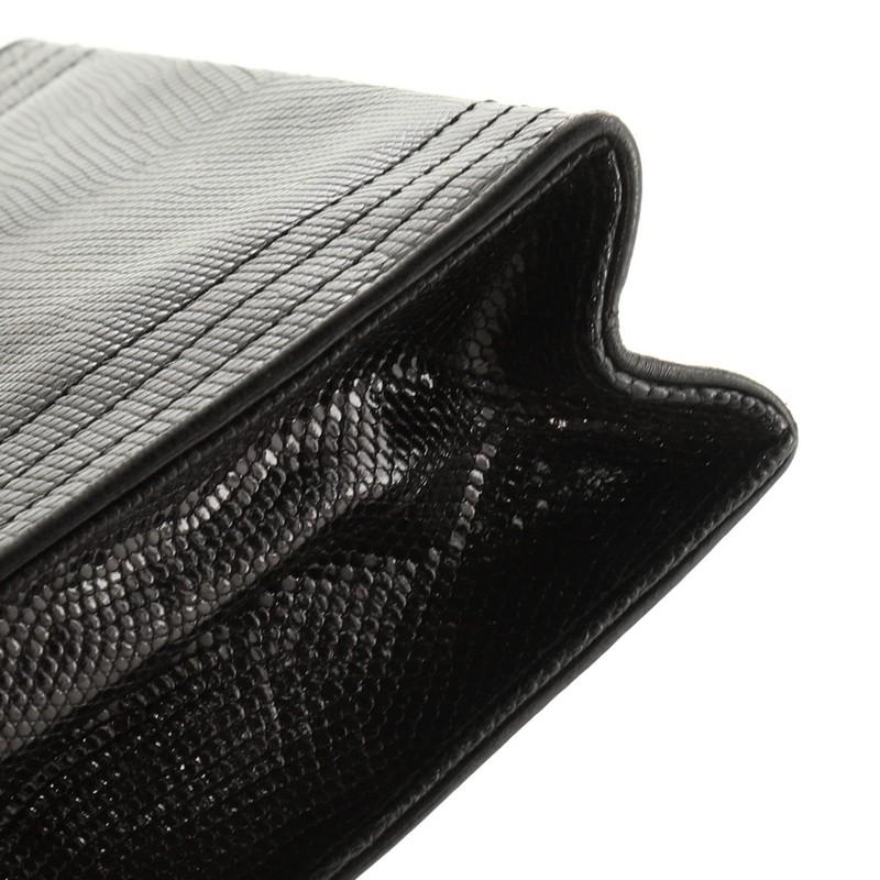 Women's or Men's Chanel Vintage CC Stitch Flap Bag Lizard Mini