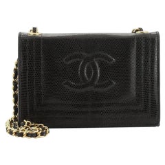 Chanel Vintage CC Stitch Flap Bag Lizard Mini