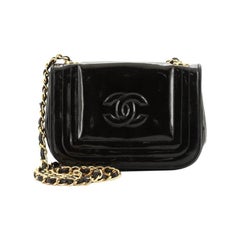 Chanel Vintage CC Stitch Flap Bag Patent Mini