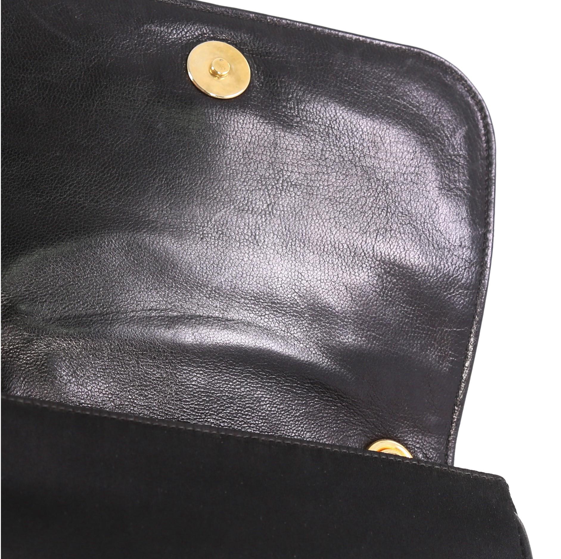Chanel Vintage CC Stitch Flap Bag Satin Mini 1