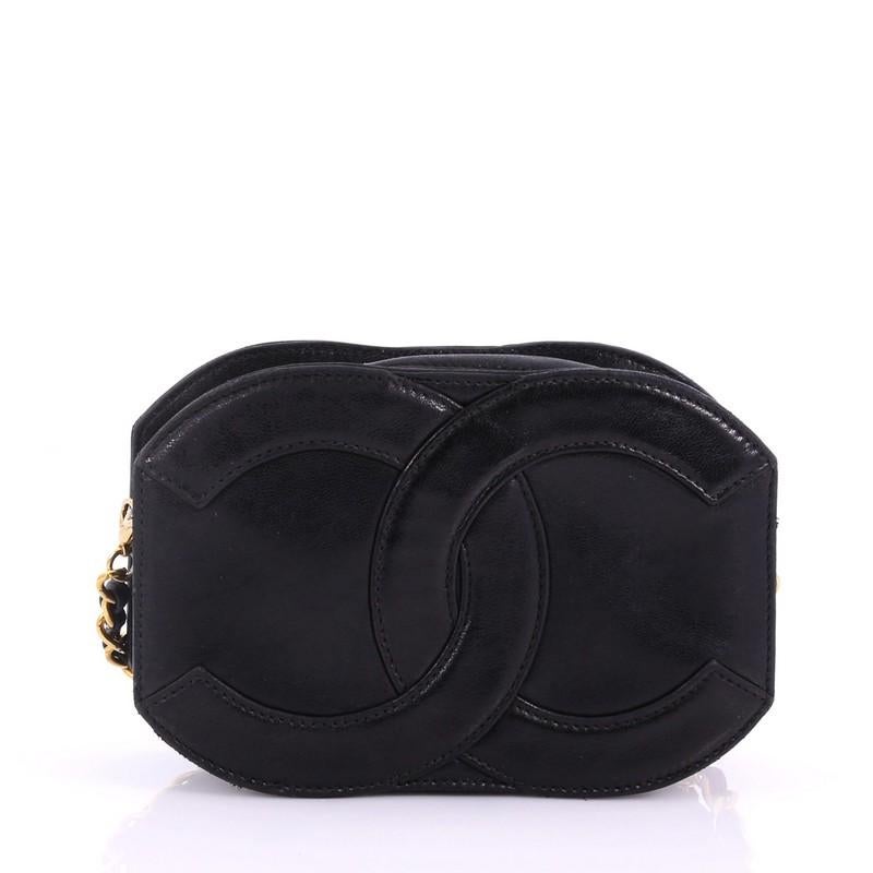 Chanel Vintage CC Tassel Camera Bag Caviar Mini In Good Condition In NY, NY