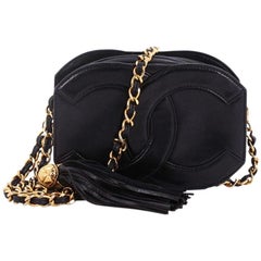 Chanel Vintage CC Tassel Camera Bag Caviar Mini