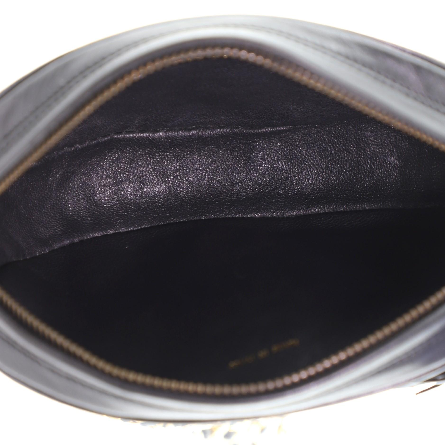Black Chanel Vintage CC Tassel Camera Bag Lambskin Mini