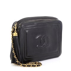 Chanel Vintage CC Tassel Camera Bag Lambskin Small