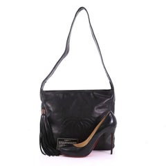 Chanel Vintage CC Tassel Hobo Leather Medium