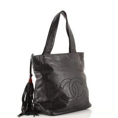 Chanel Vintage CC Tassel Tote Lambskin Medium