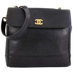 Chanel Vintage CC Top Flap Bag Caviar Chanel Vintage CC Top Flap Bag Caviar